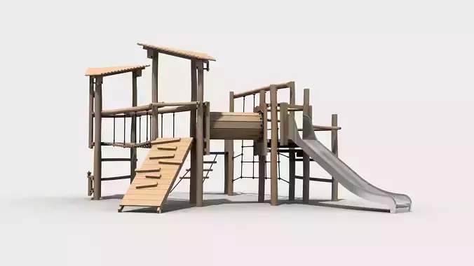 Wooden amusement equipment