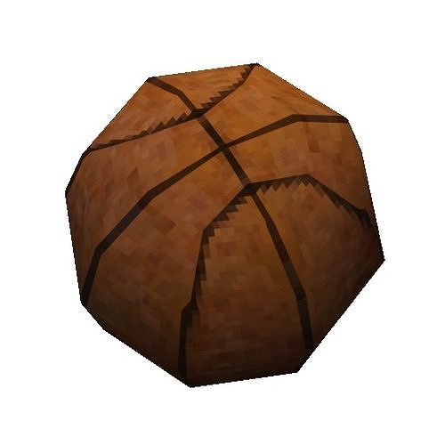basket ball Low-poly 3D model