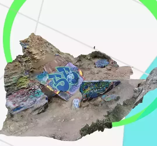 Sunken city huge stone 3D print model