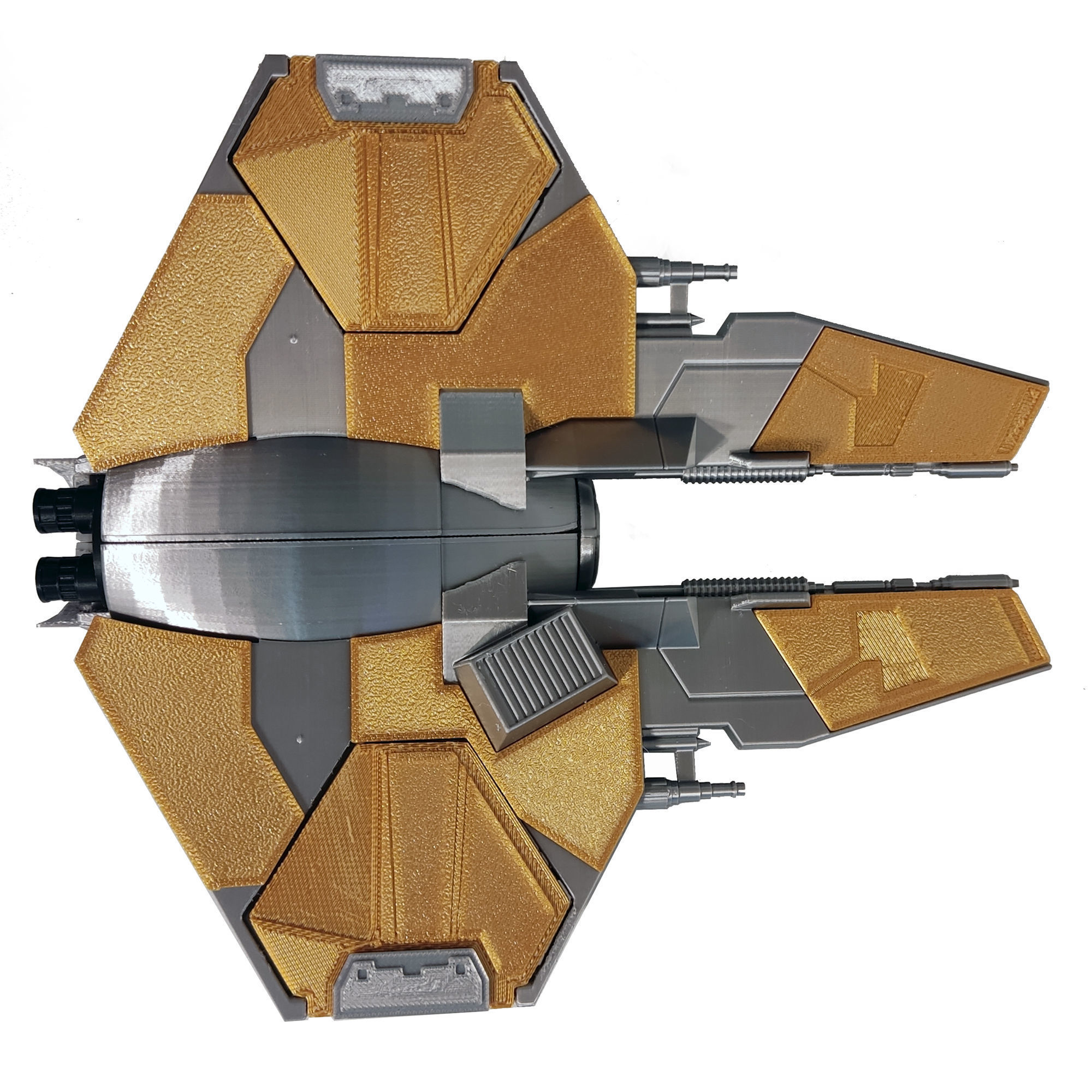 Actis Eta-2 Jedi interceptor - printable with instructions 3D print model_7