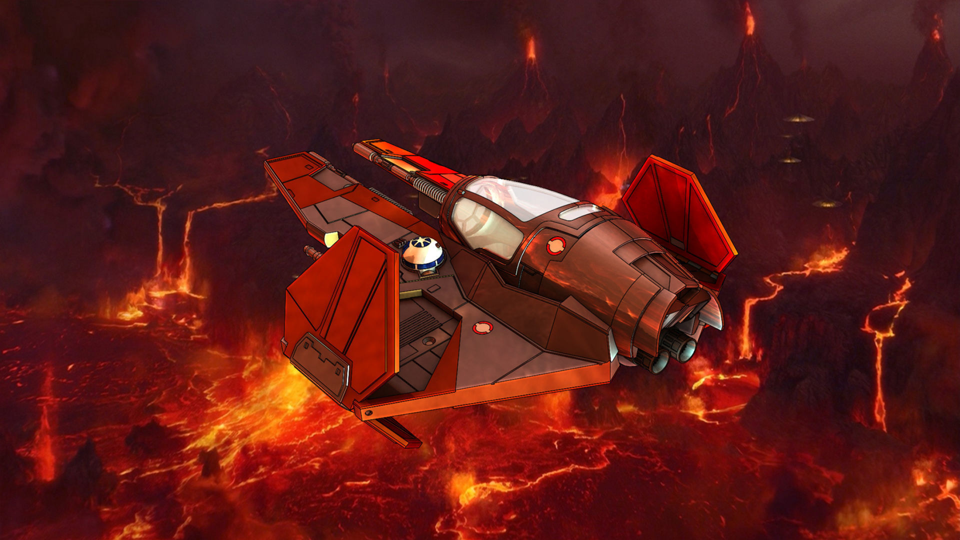 Actis Eta-2 Jedi interceptor - printable with instructions 3D print model_1