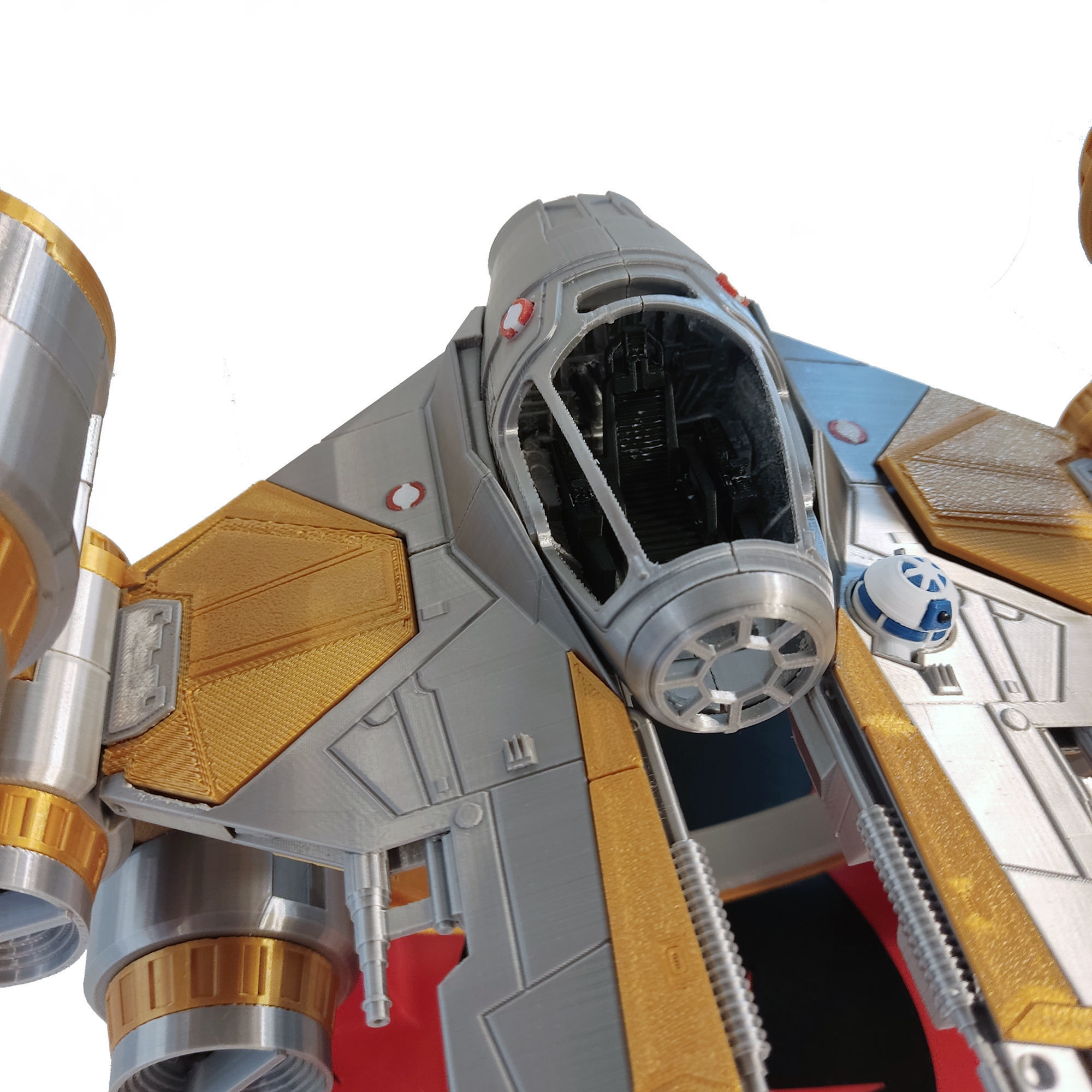 Actis Eta-2 Jedi interceptor - printable with instructions 3D print model_12