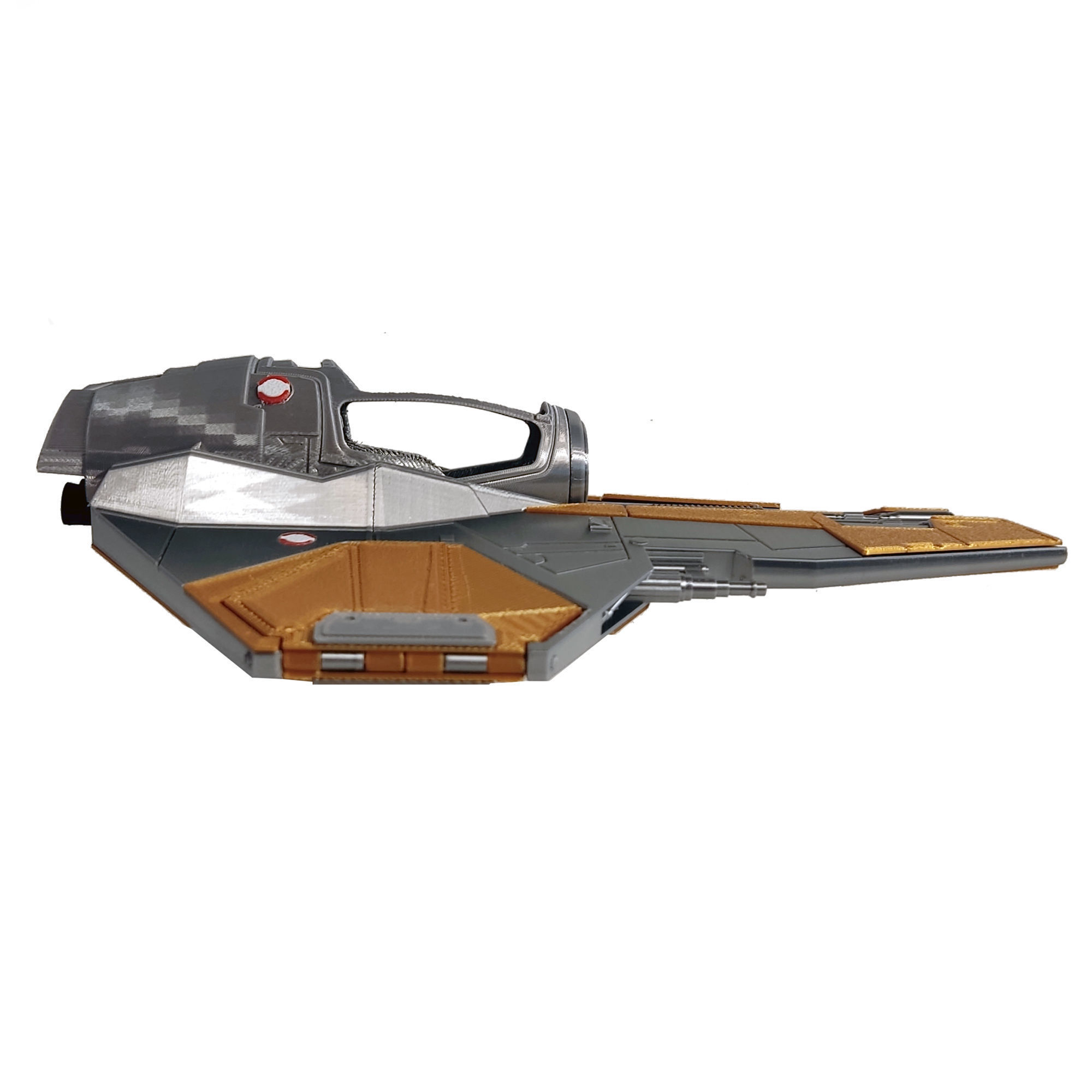 Actis Eta-2 Jedi interceptor - printable with instructions 3D print model_8