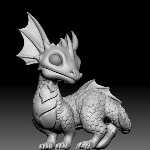 Dragon chibi 010 3D print model