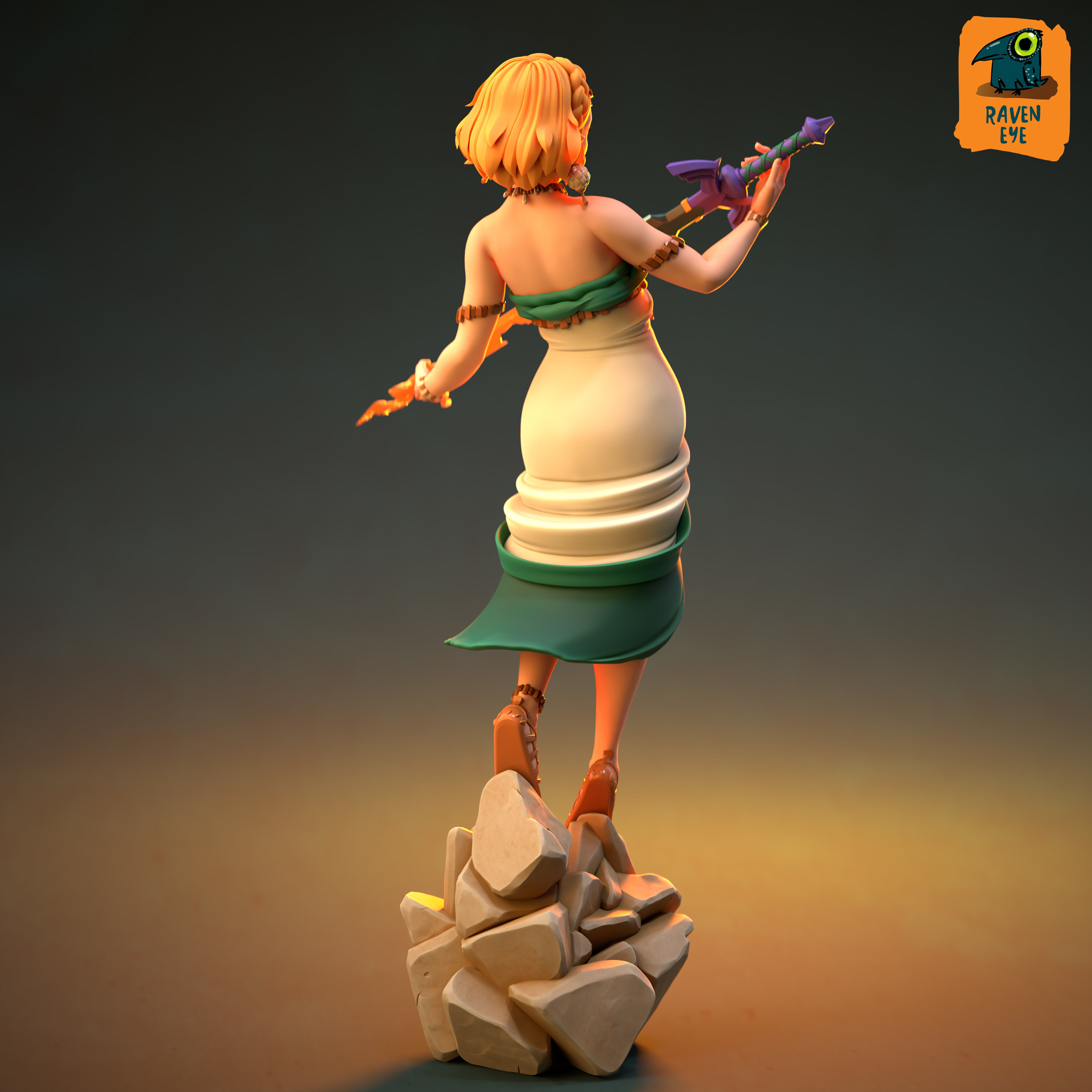 Princess Zelda 3D print model_3