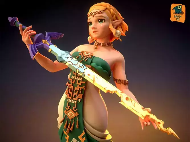 Princess Zelda 3D print model
