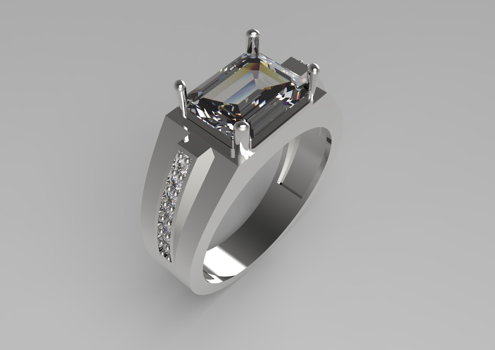 diamond ring mr0045 3D print model_18