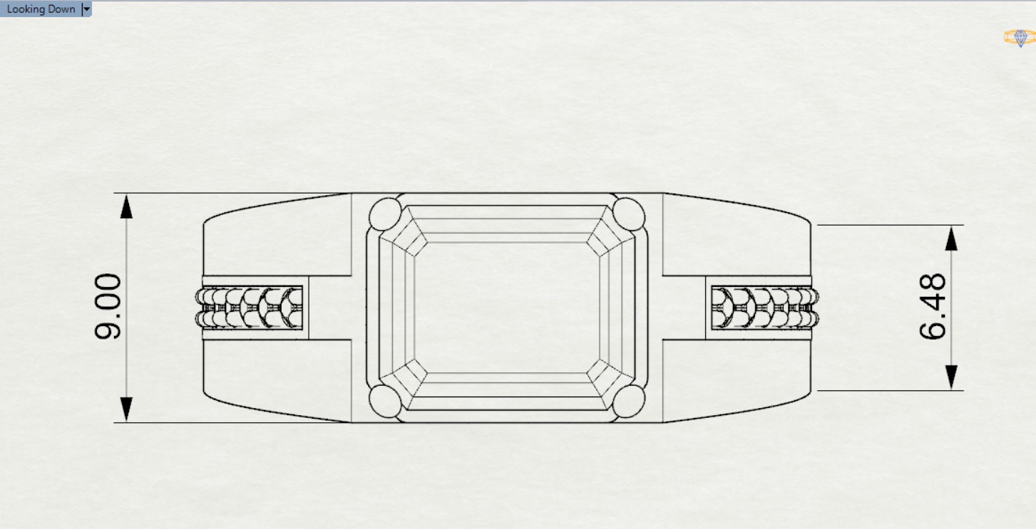 diamond ring mr0045 3D print model_10