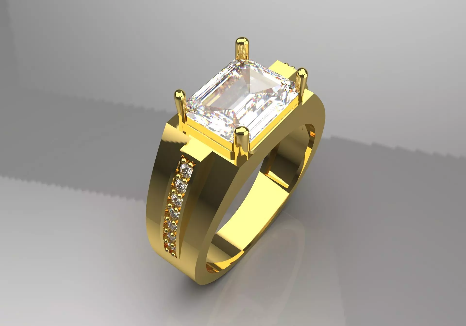 diamond ring mr0045 3D print model_0