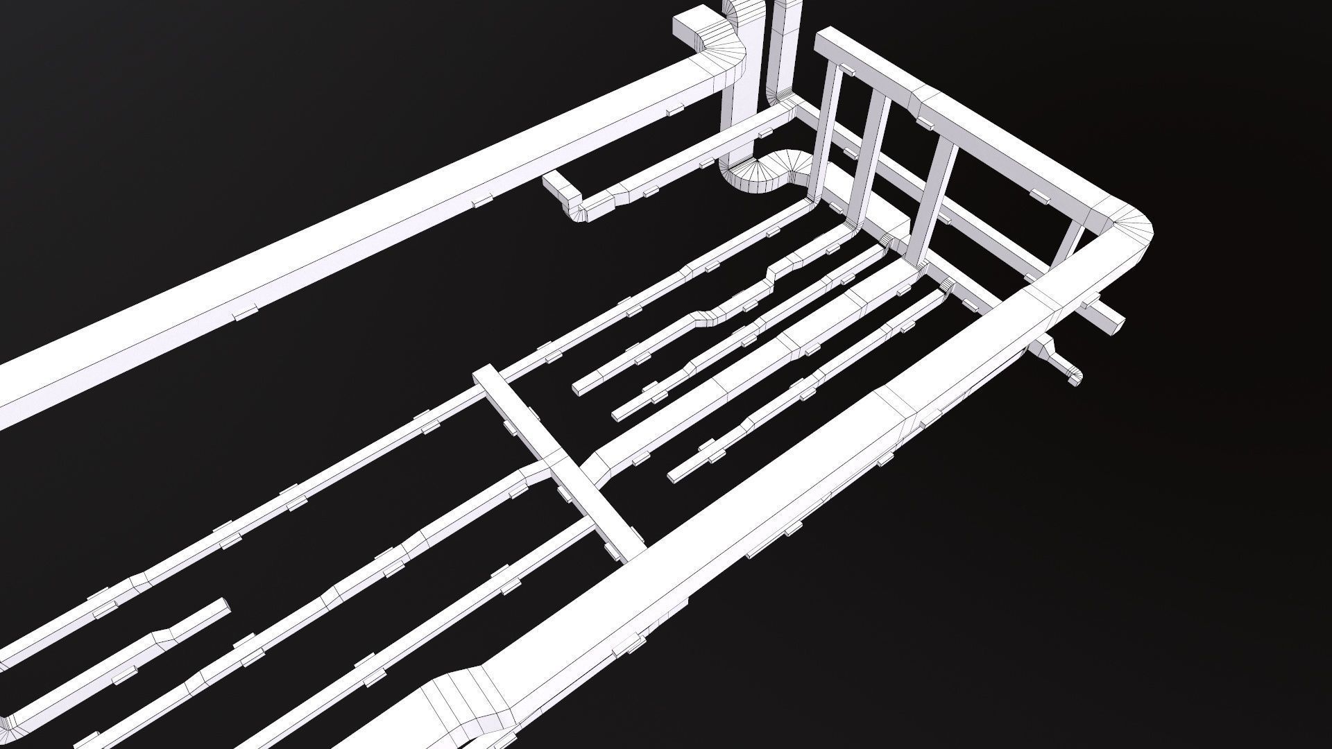 AC Duct Low-poly 3D model_11