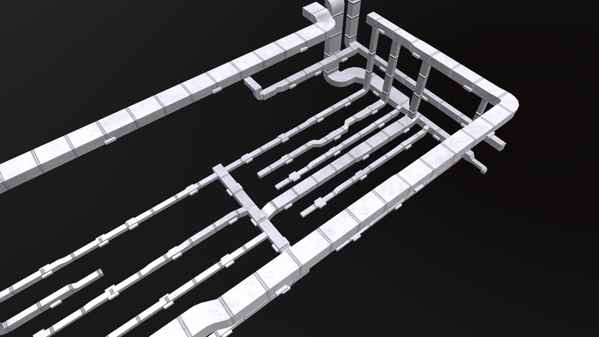AC Duct Low-poly 3D model_10