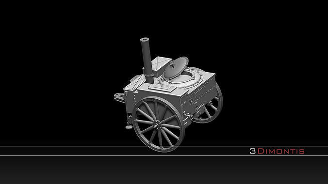 field kitchen and german soldiers 3D print model 7