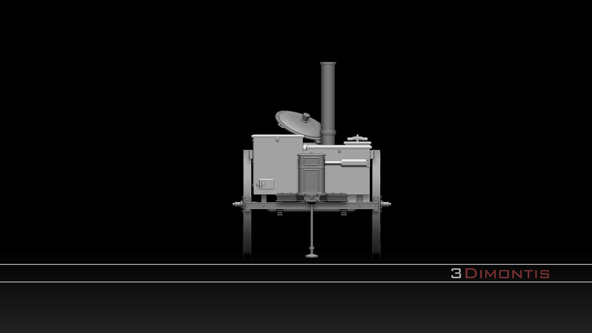 field kitchen and german soldiers 3D print model_95