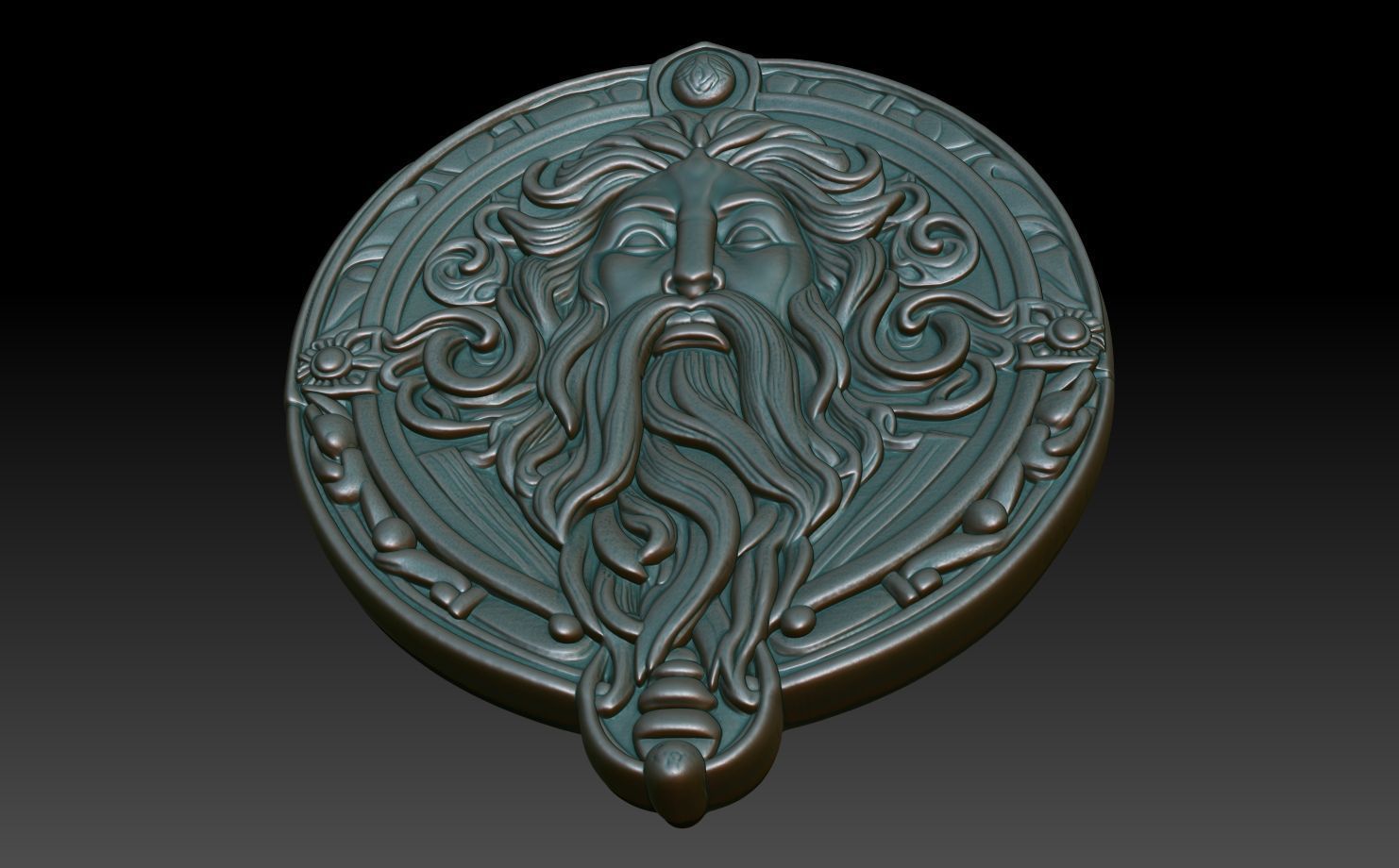Roman Shaman basrelief 09 241010 3D print model_4