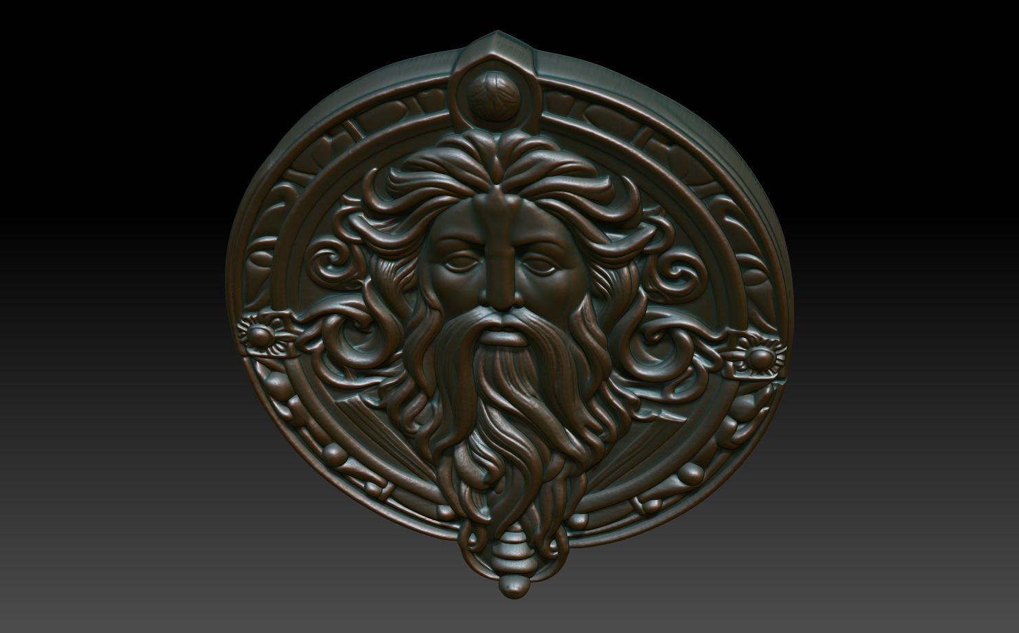 Roman Shaman basrelief 09 241010 3D print model_3