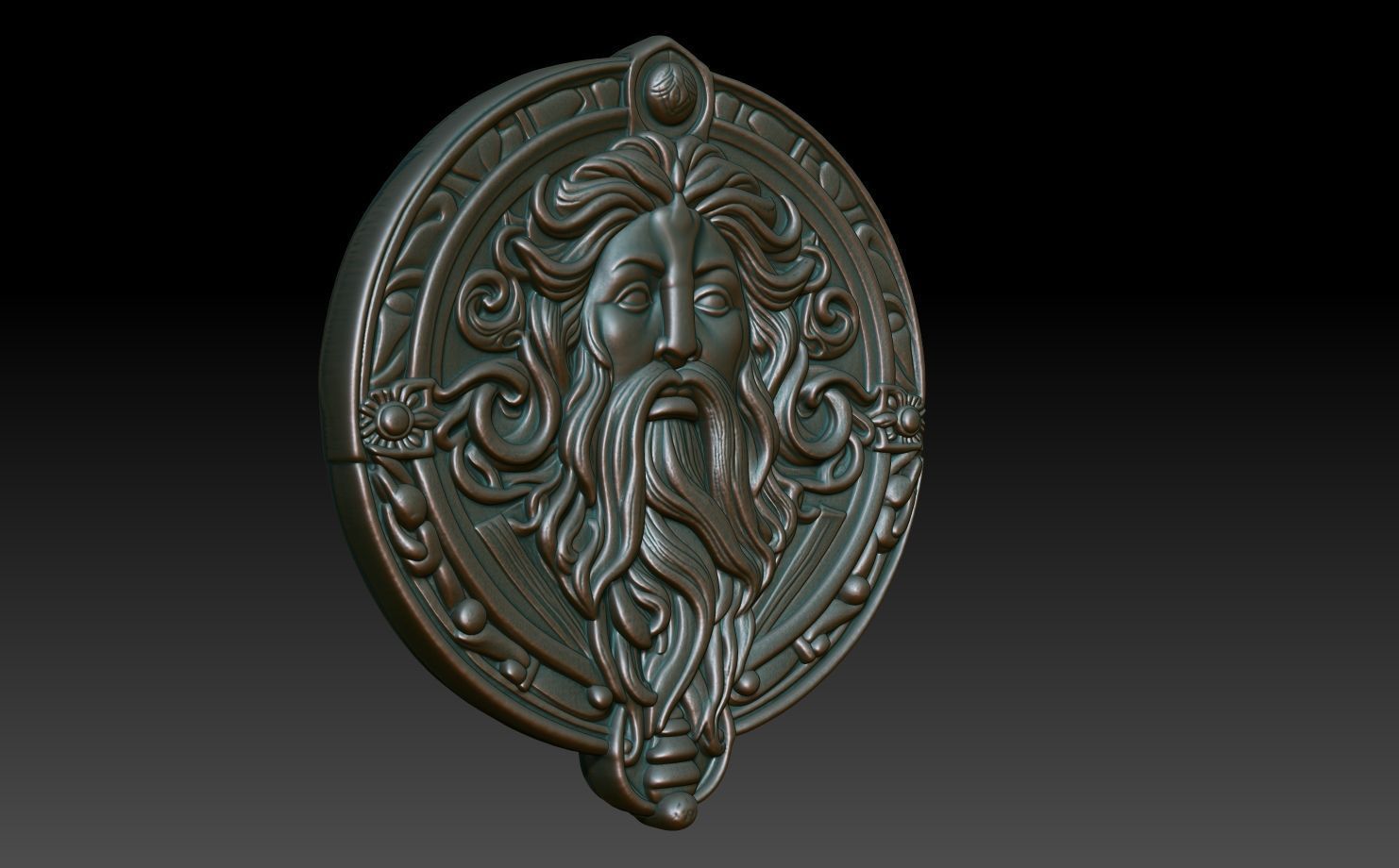 Roman Shaman basrelief 09 241010 3D print model_2