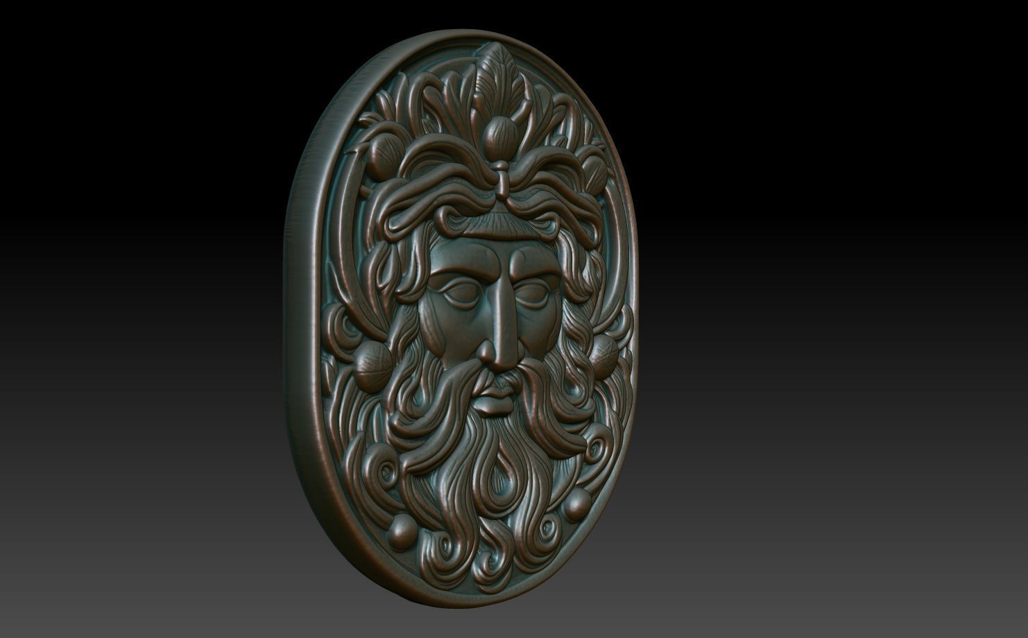 Roman Shaman basrelief 08 241010 3D print model_2
