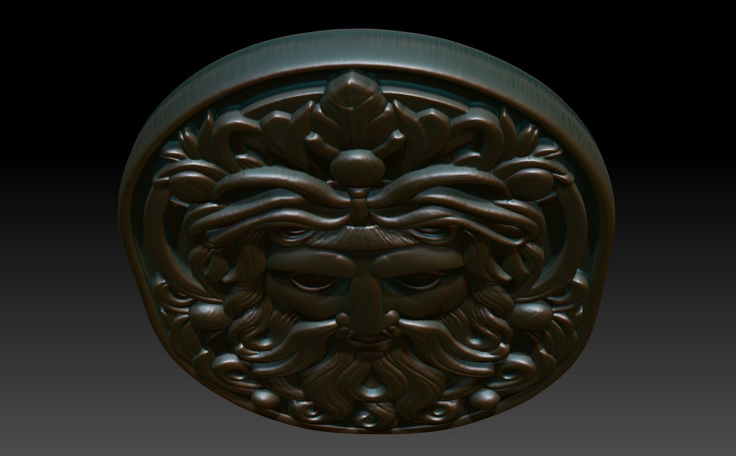 Roman Shaman basrelief 08 241010 3D print model_3