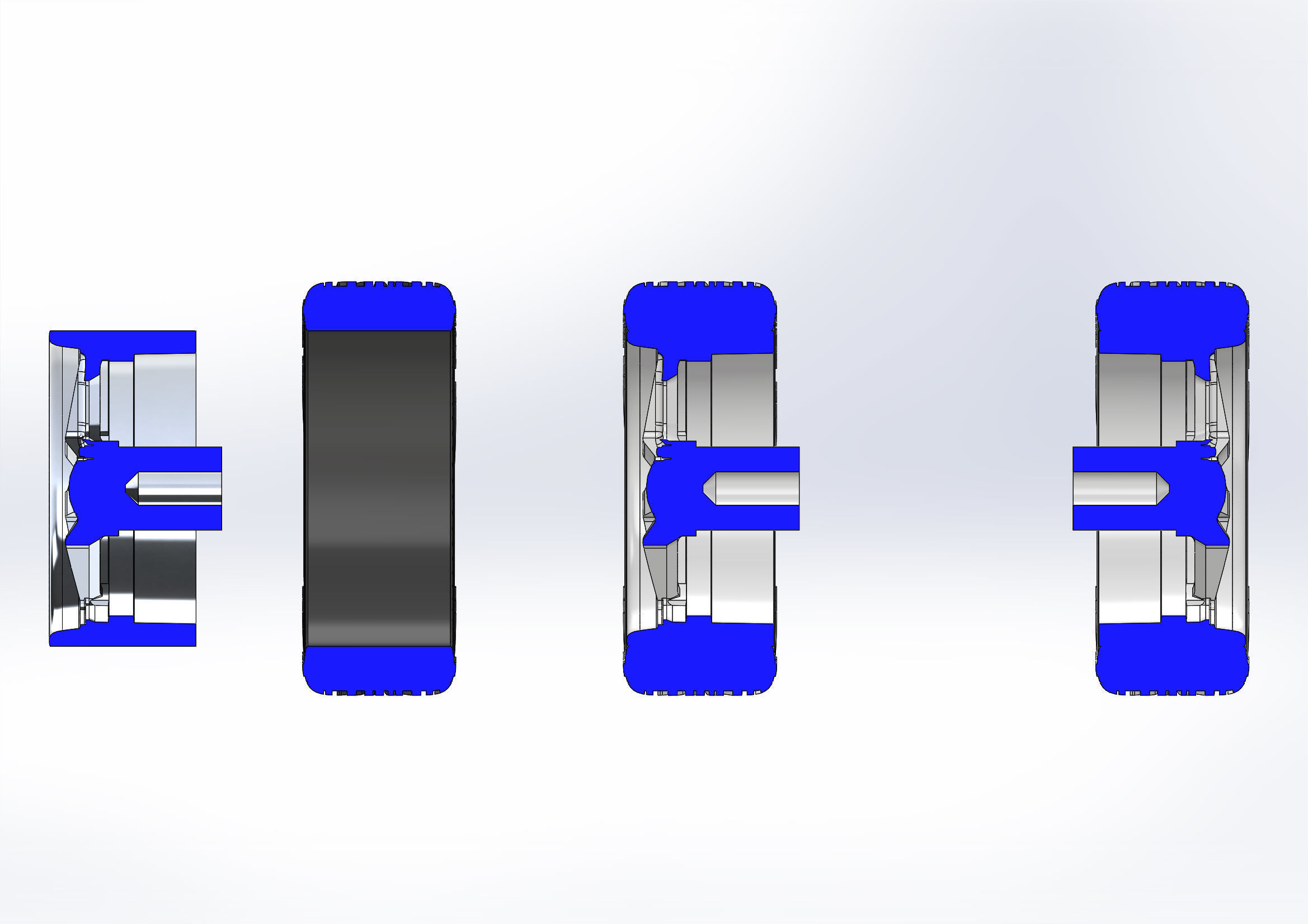 Set of custom wheels Budnik Argon for your scale model 3D print model_13