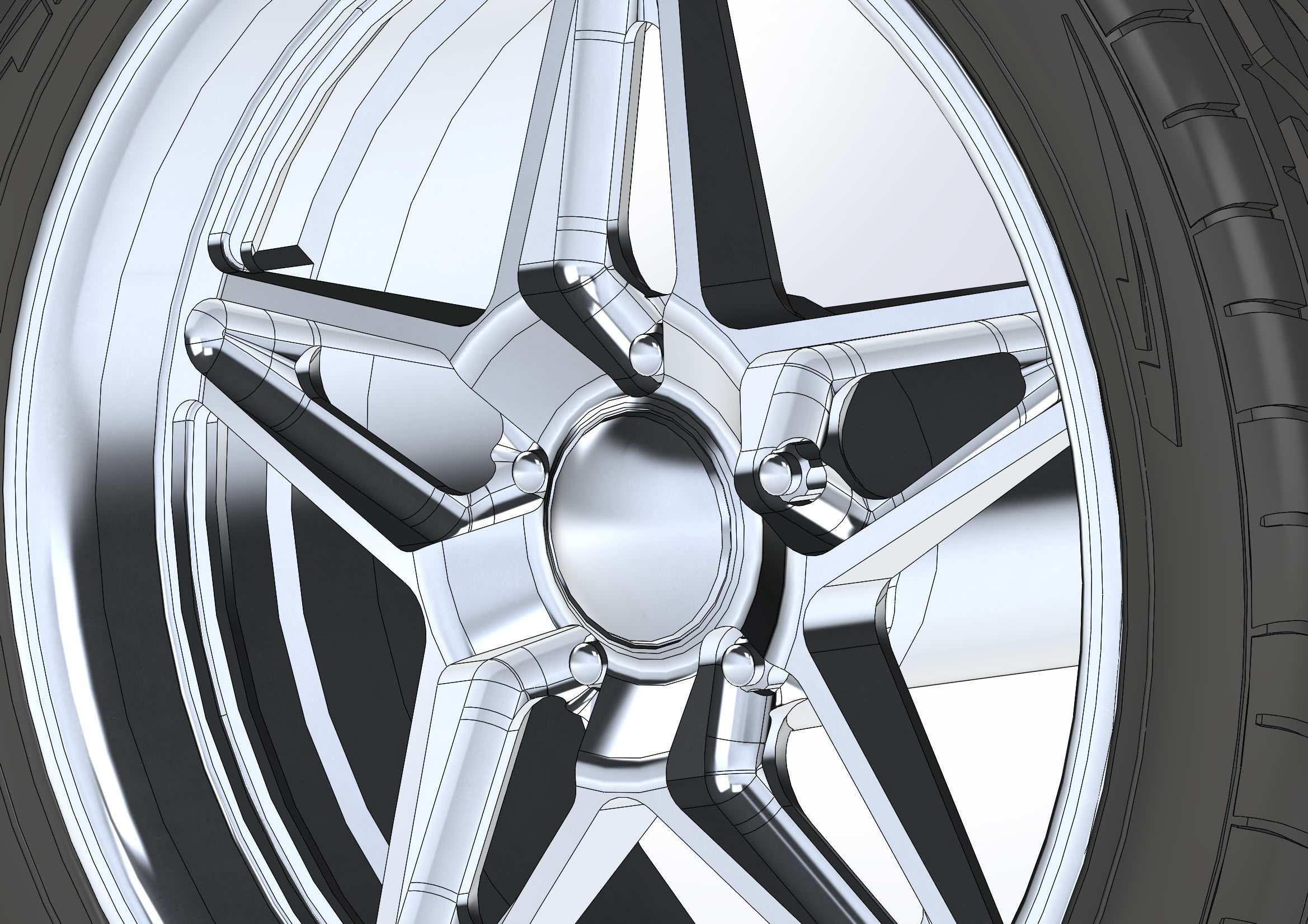 Set of custom wheels Budnik Argon for your scale model 3D print model_6