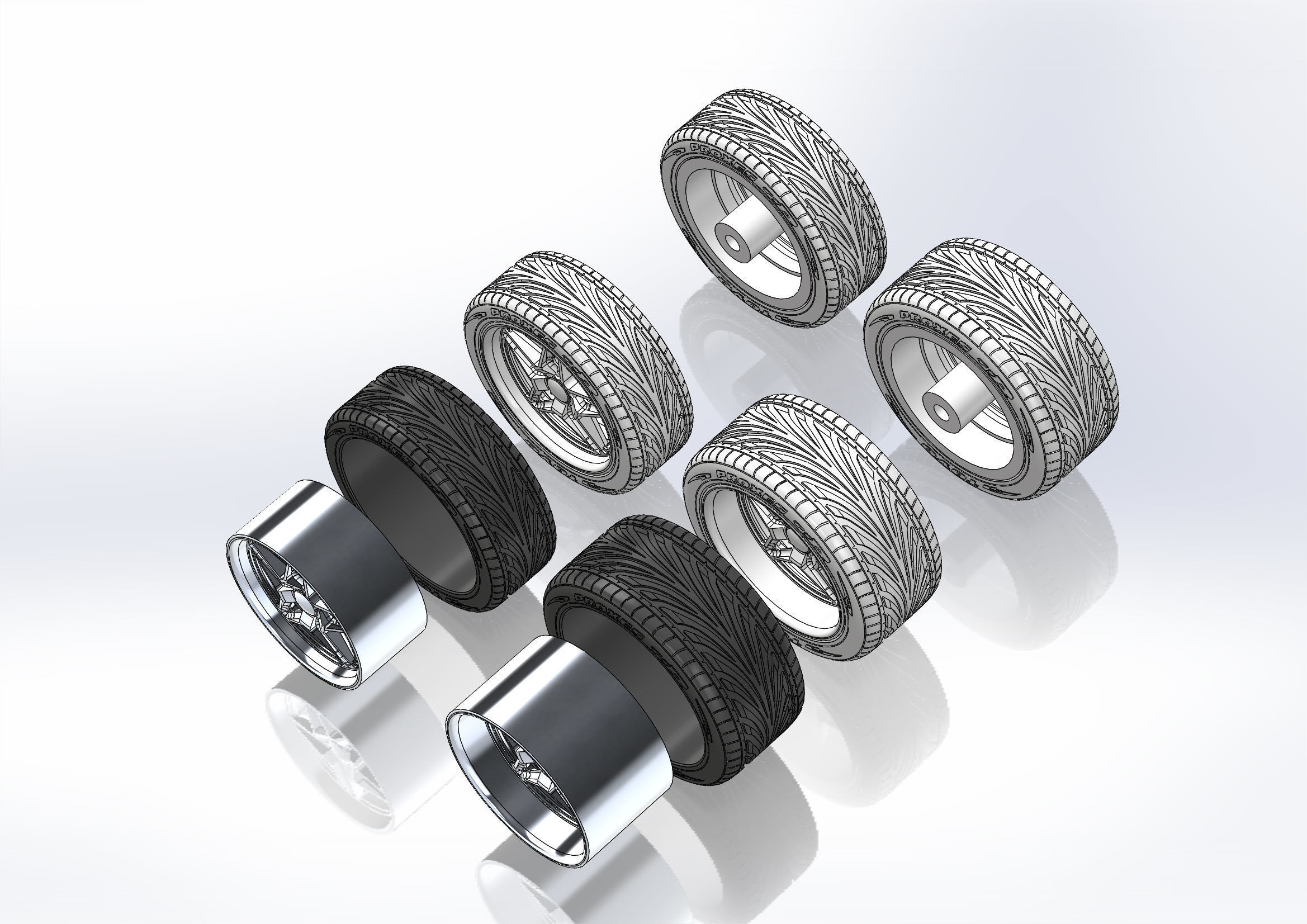 Set of custom wheels Budnik Argon for your scale model 3D print model_10