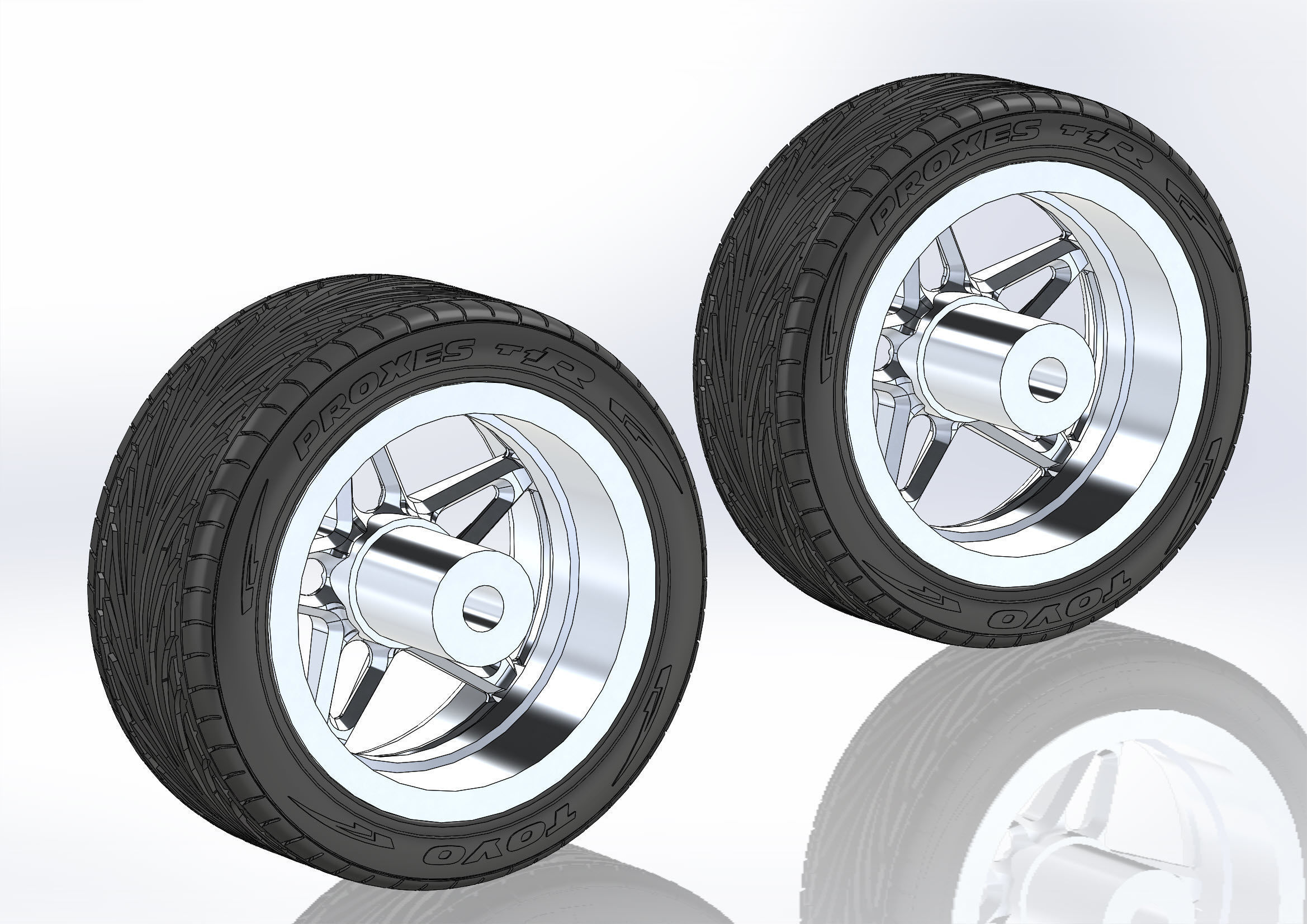 Set of custom wheels Budnik Argon for your scale model 3D print model_2