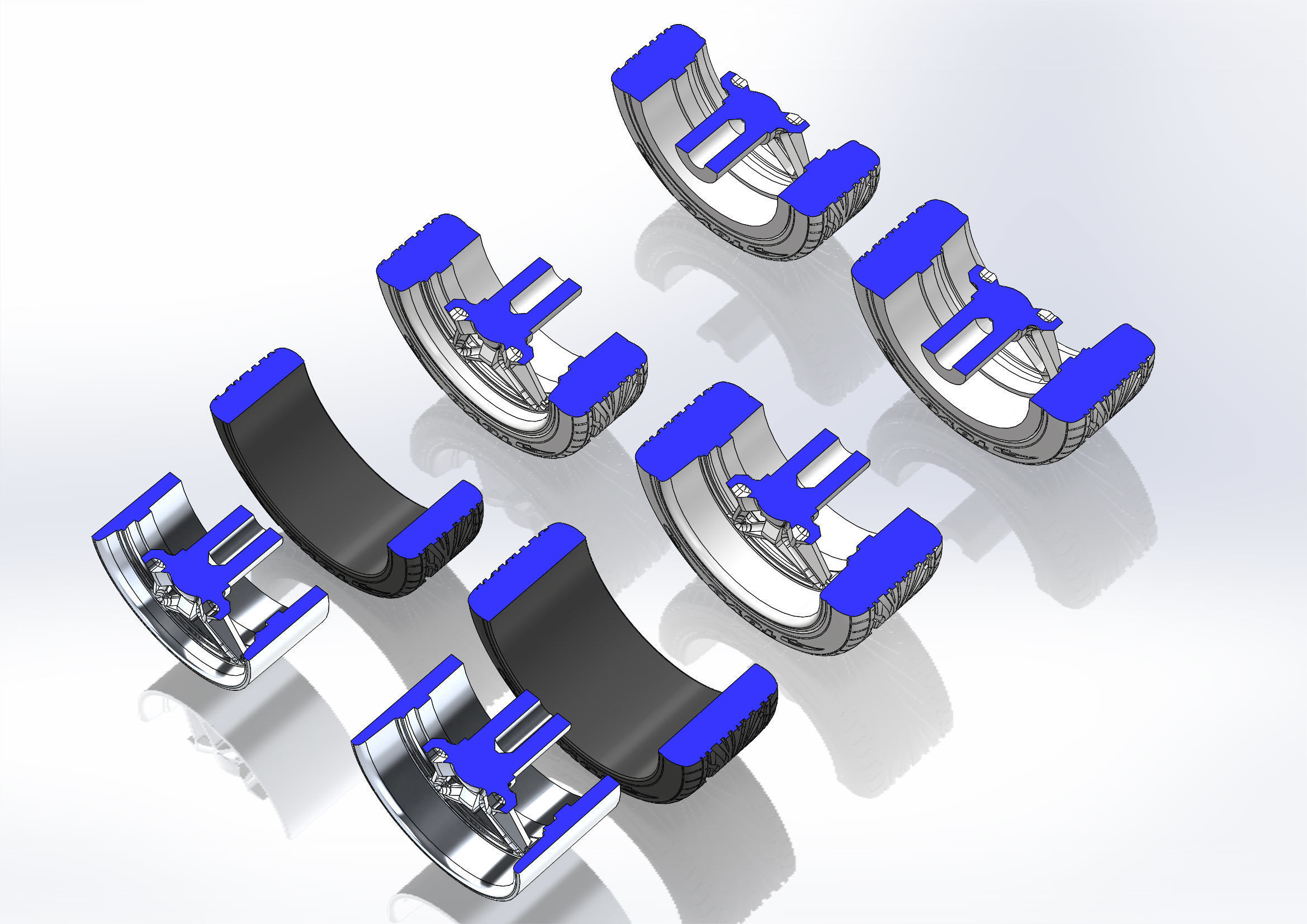 Set of custom wheels Budnik Argon for your scale model 3D print model_11