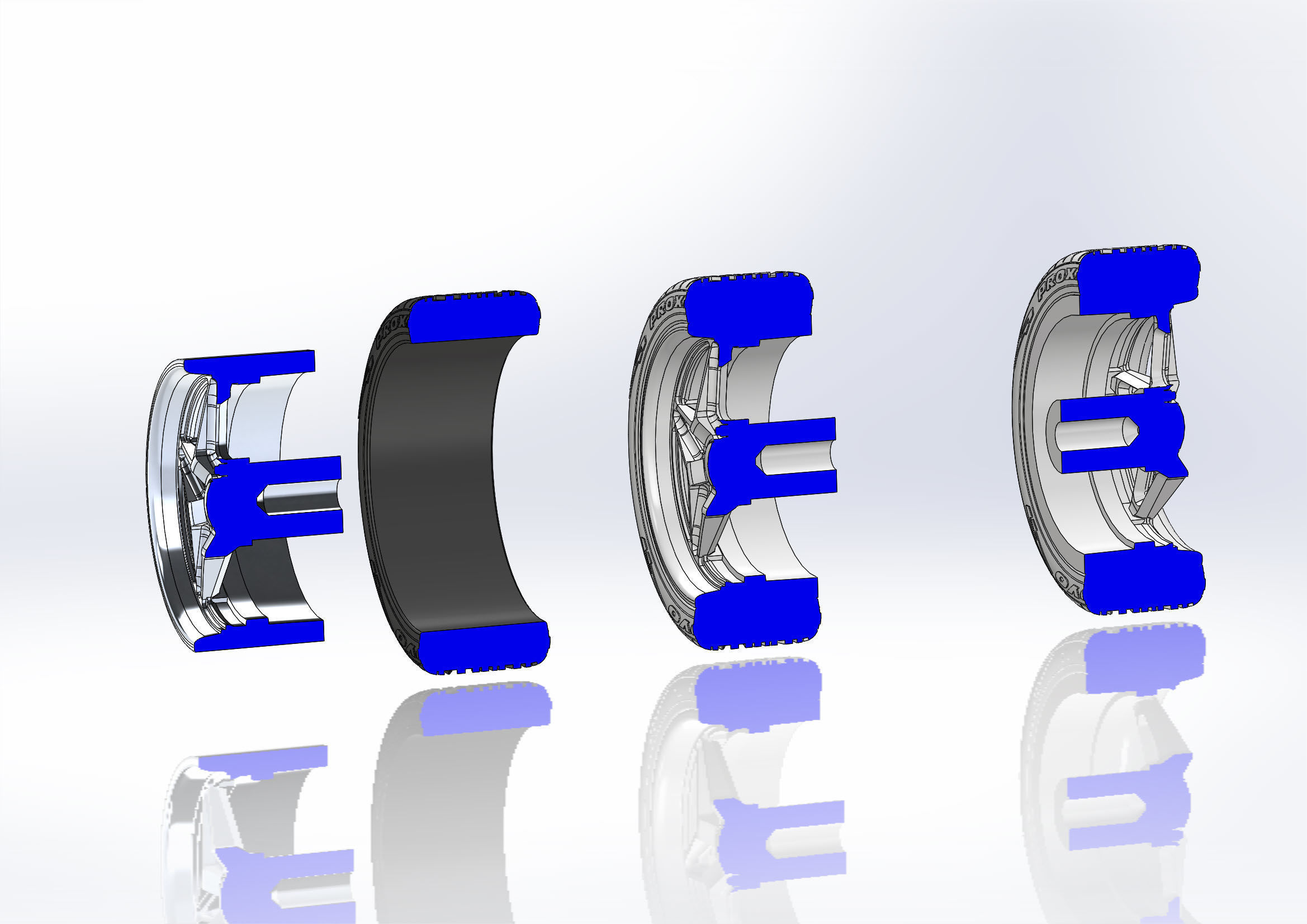 Set of custom wheels Budnik Argon for your scale model 3D print model_12