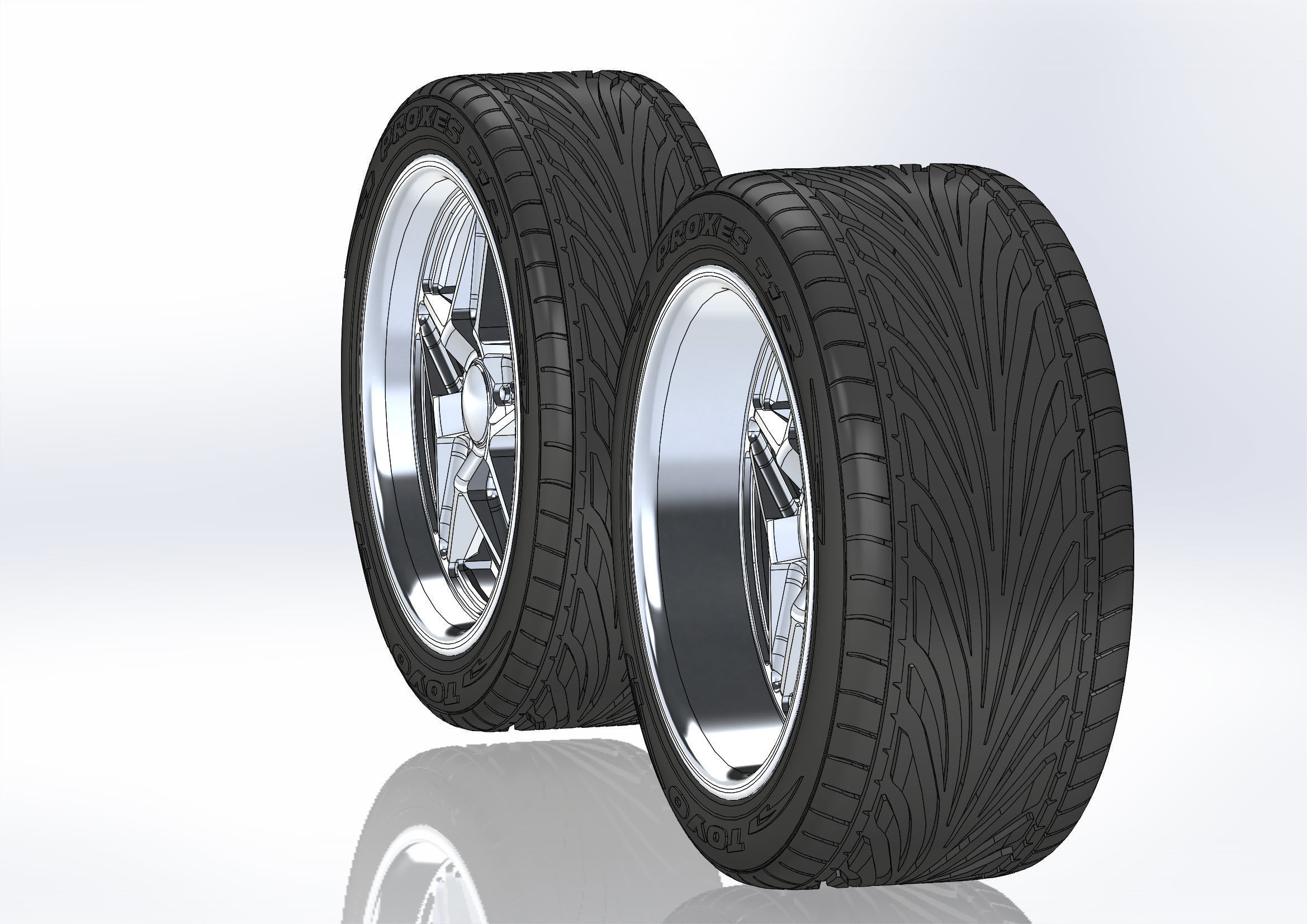 Set of custom wheels Budnik Argon for your scale model 3D print model_1
