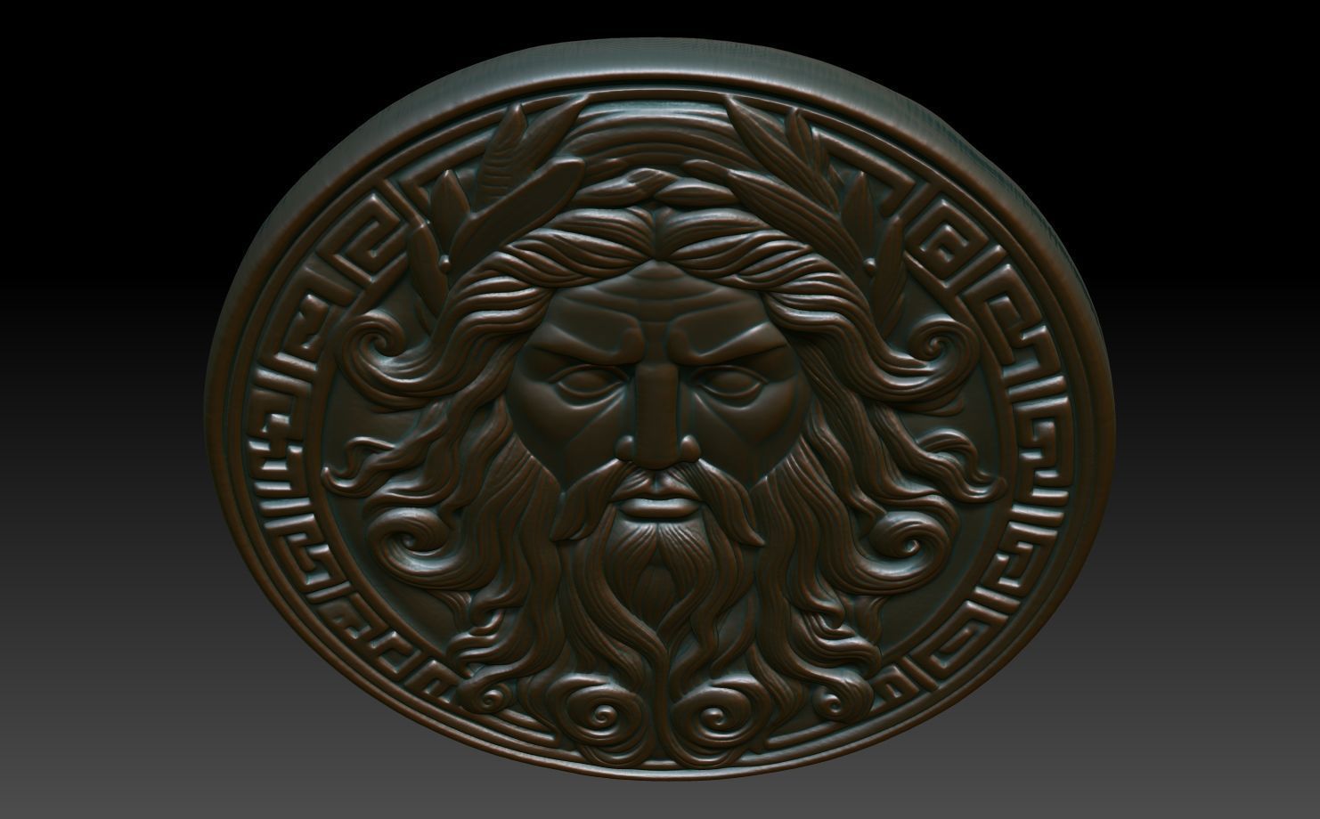 Roman Shaman basrelief 07 241010 3D print model_3