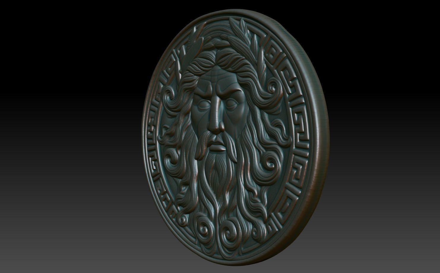 Roman Shaman basrelief 07 241010 3D print model_1