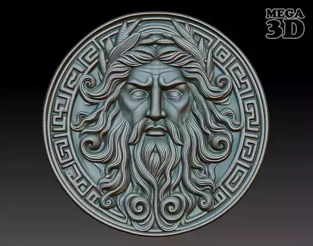 Roman Shaman basrelief 07 241010 3D print model