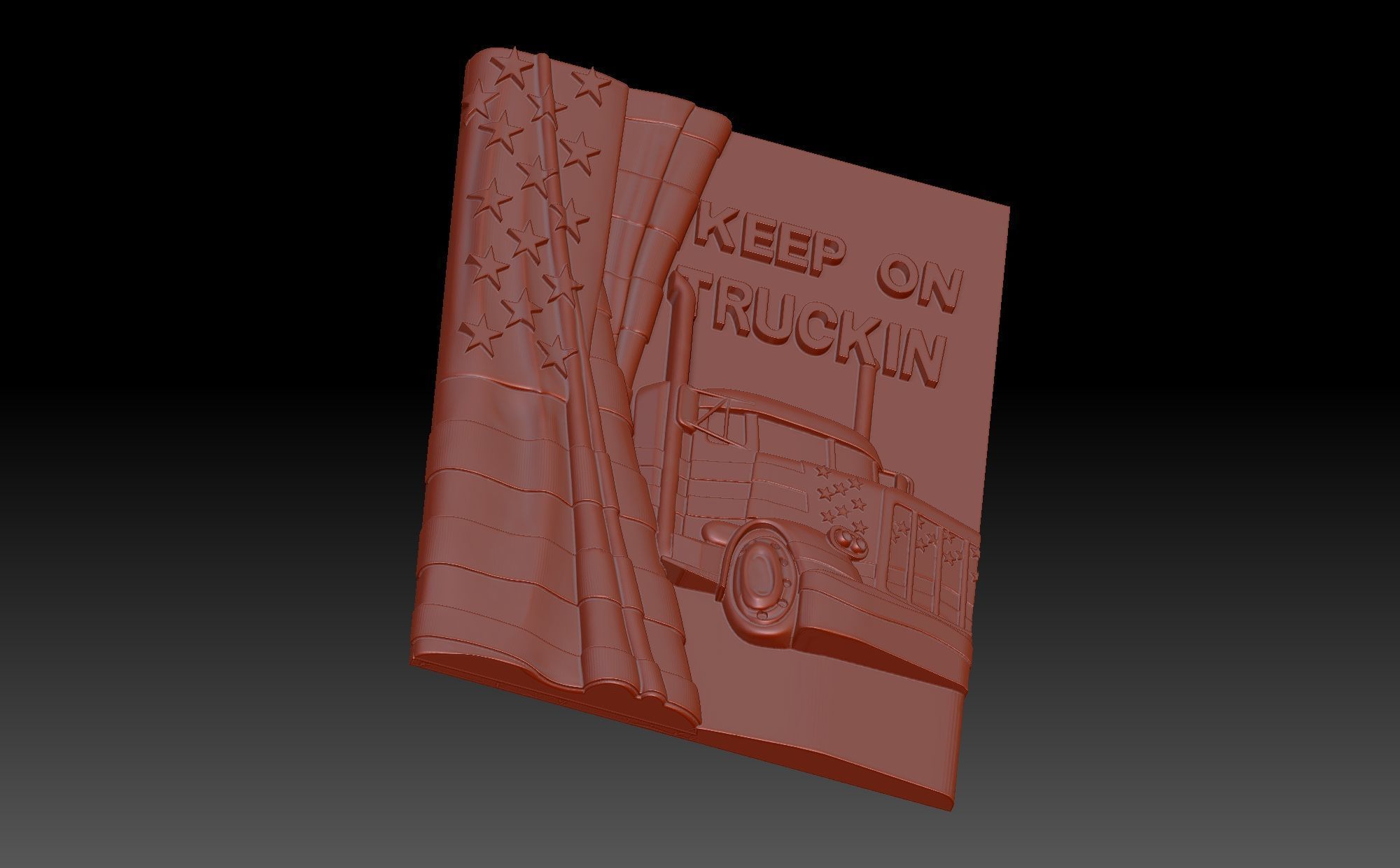 Keep on trucking 3D print model_4