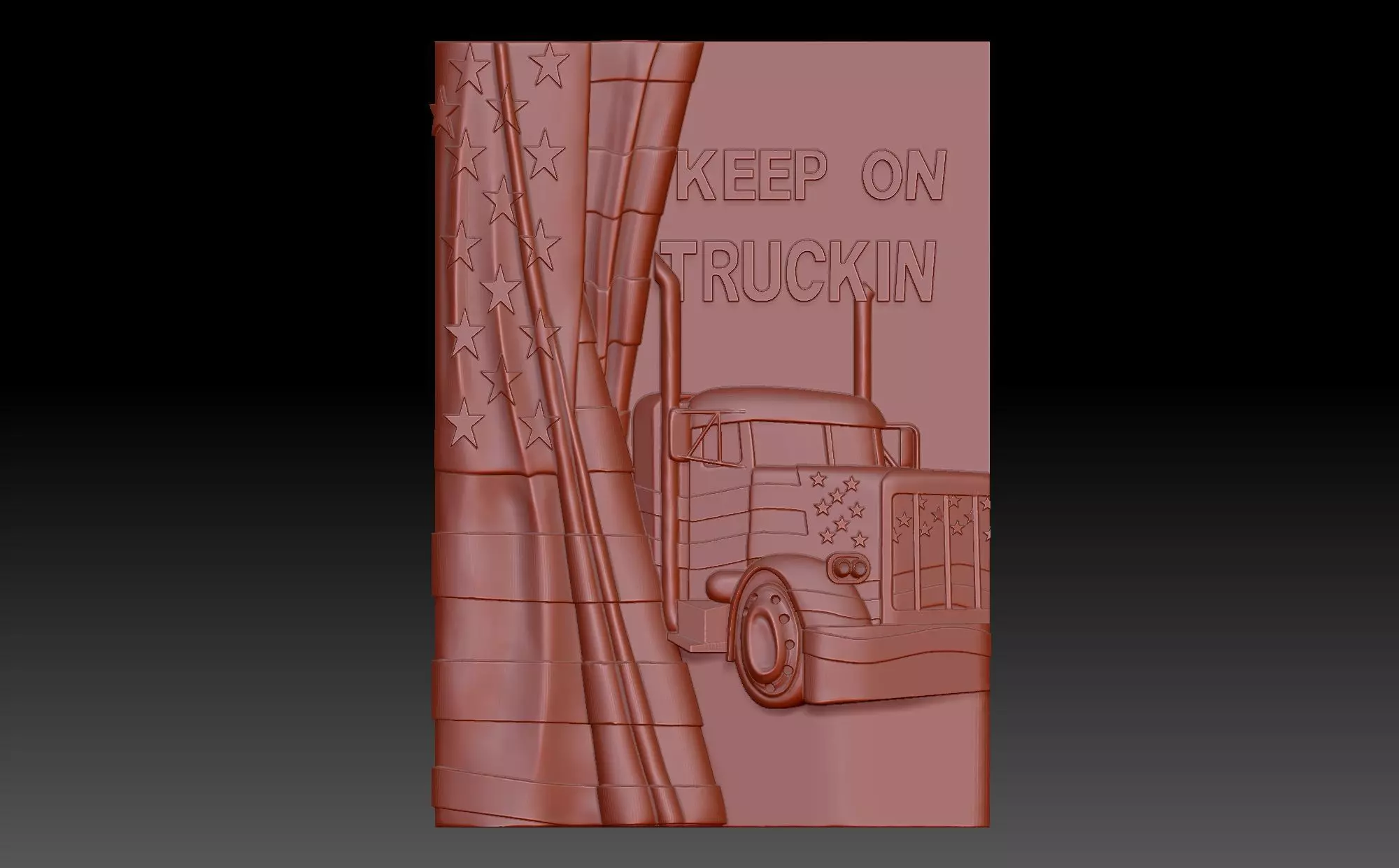 Keep on trucking 3D print model_0