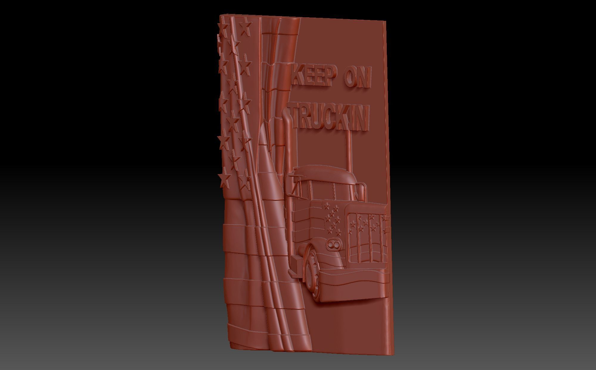 Keep on trucking 3D print model_3