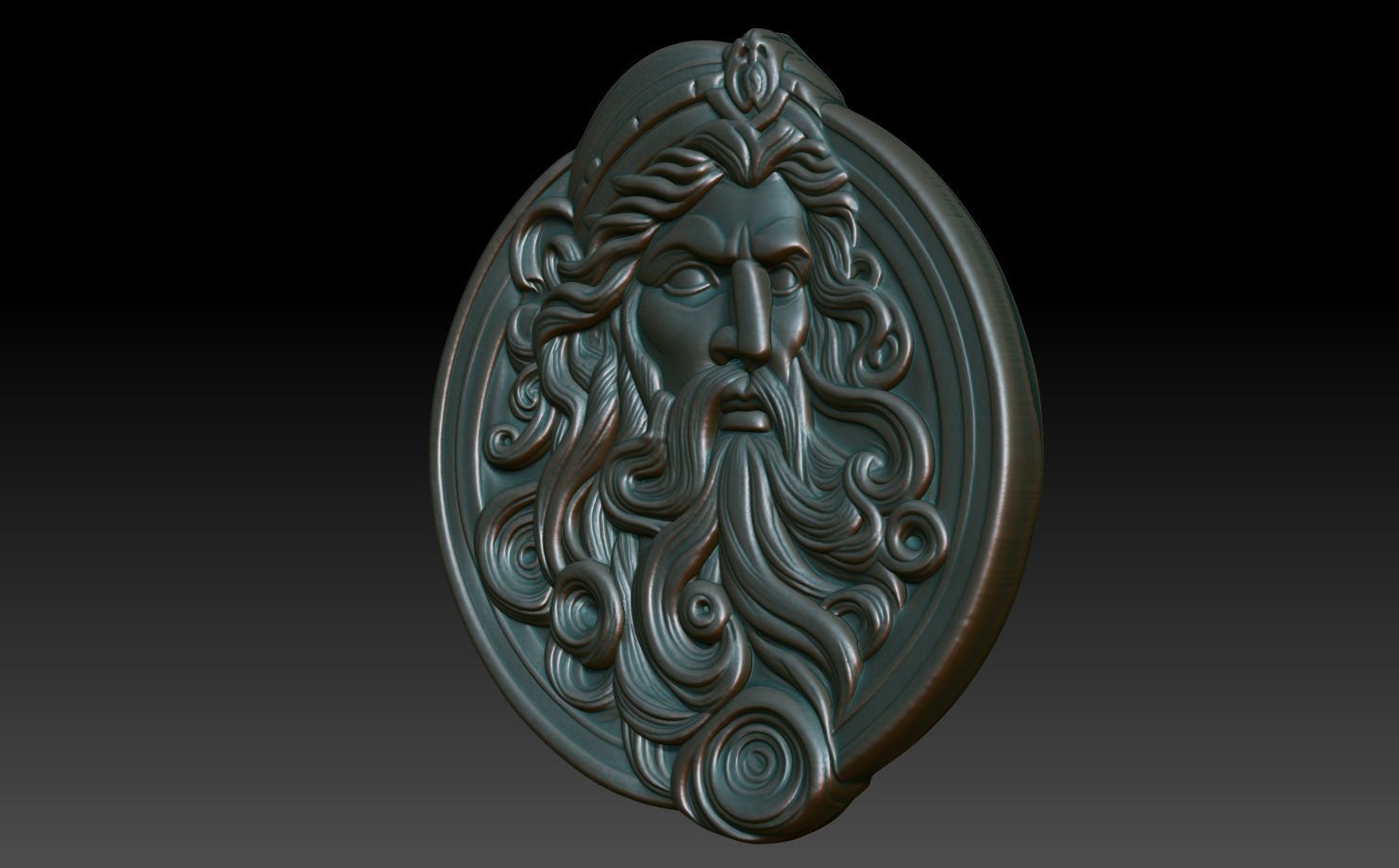 Roman Shaman basrelief 06 241010 3D print model_1