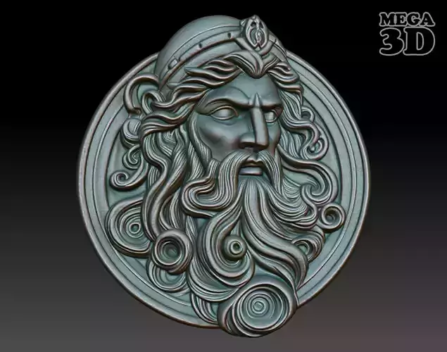 Roman Shaman basrelief 06 241010 3D print model