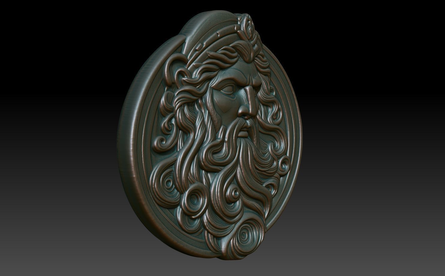 Roman Shaman basrelief 06 241010 3D print model_2