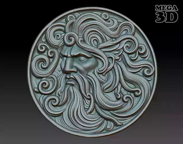 Roman Shaman basrelief 05 241010 3D print model