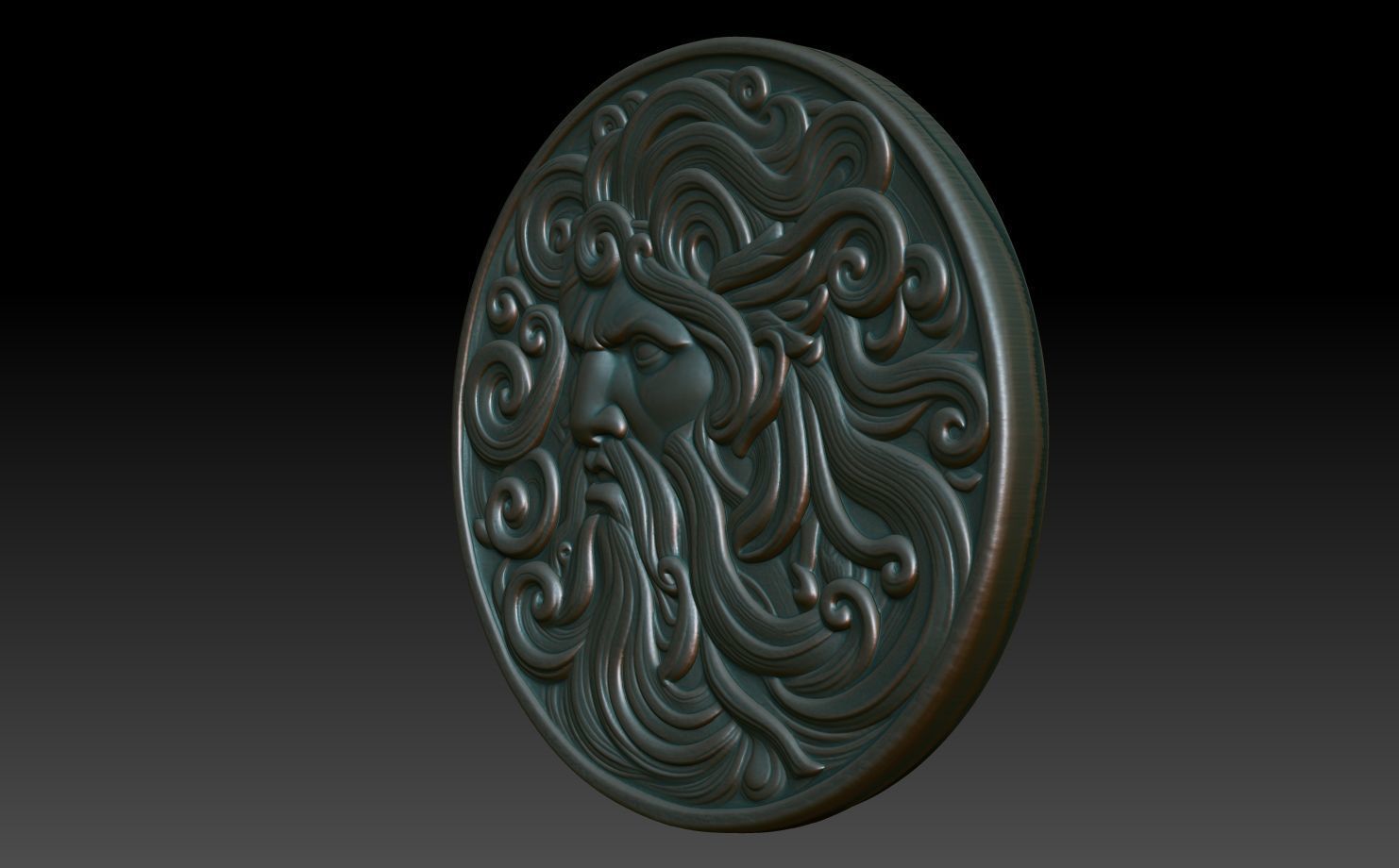 Roman Shaman basrelief 05 241010 3D print model_1