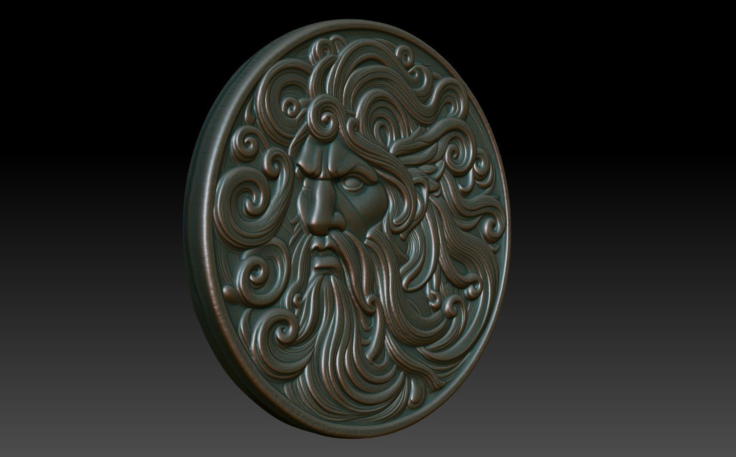 Roman Shaman basrelief 05 241010 3D print model_2