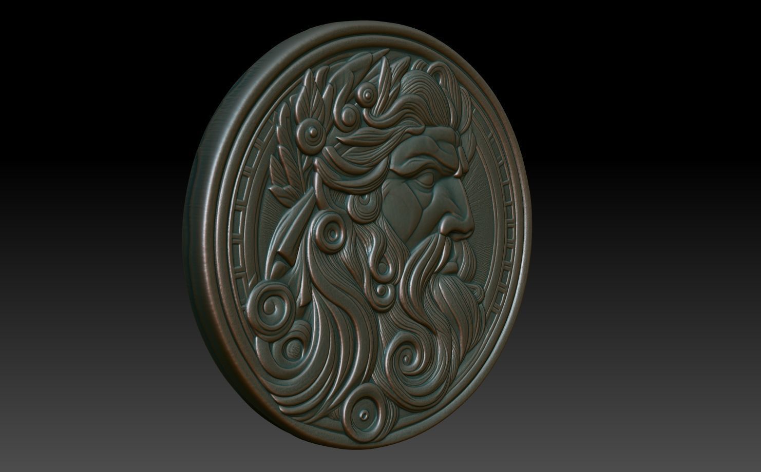 Roman Shaman basrelief 04 241010 3D print model_2