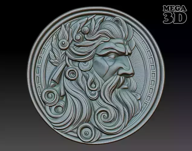 Roman Shaman basrelief 04 241010 3D print model