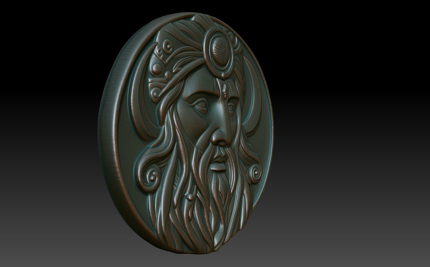 Roman Shaman basrelief 01 241010 3D print model_2