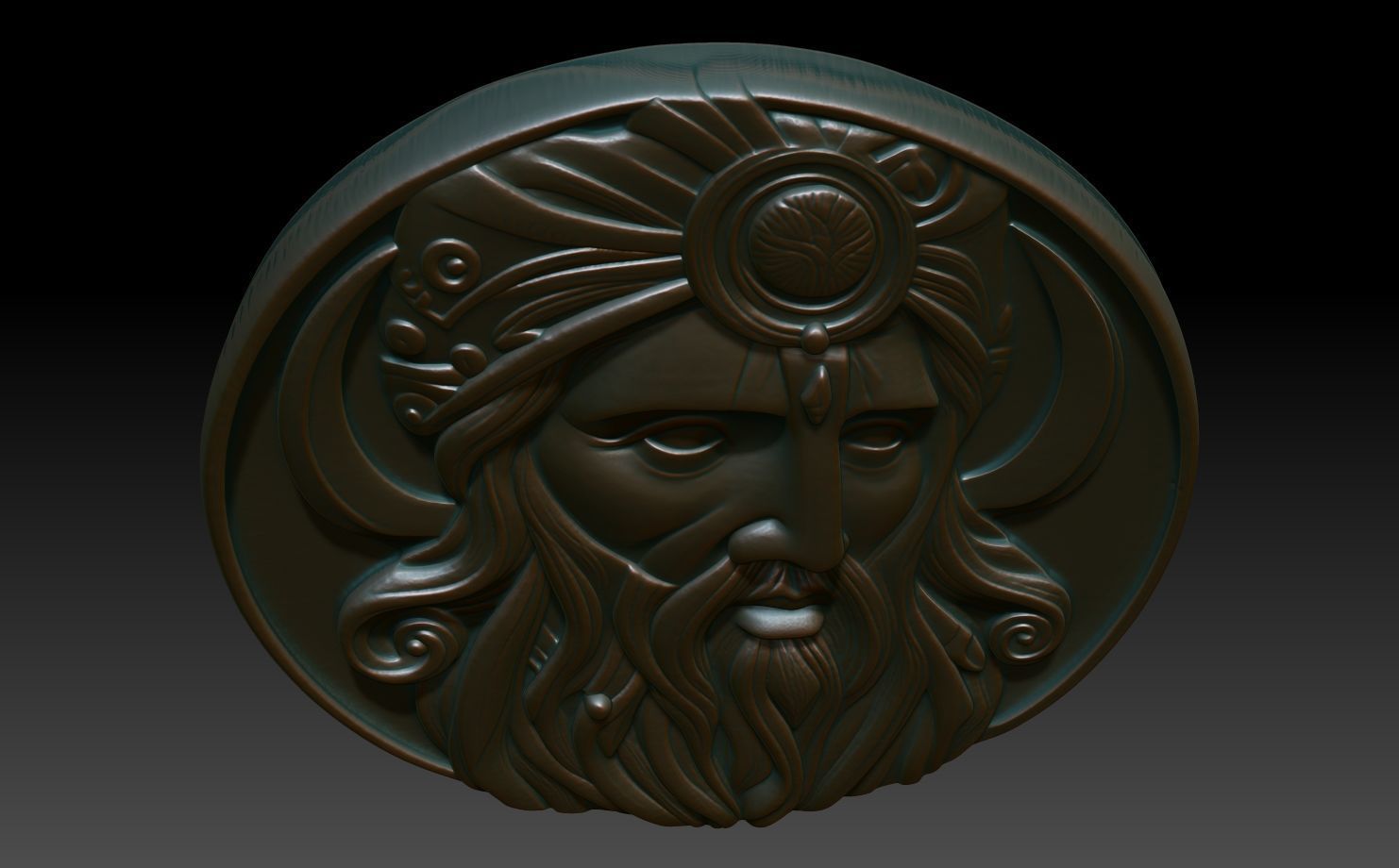 Roman Shaman basrelief 01 241010 3D print model_3