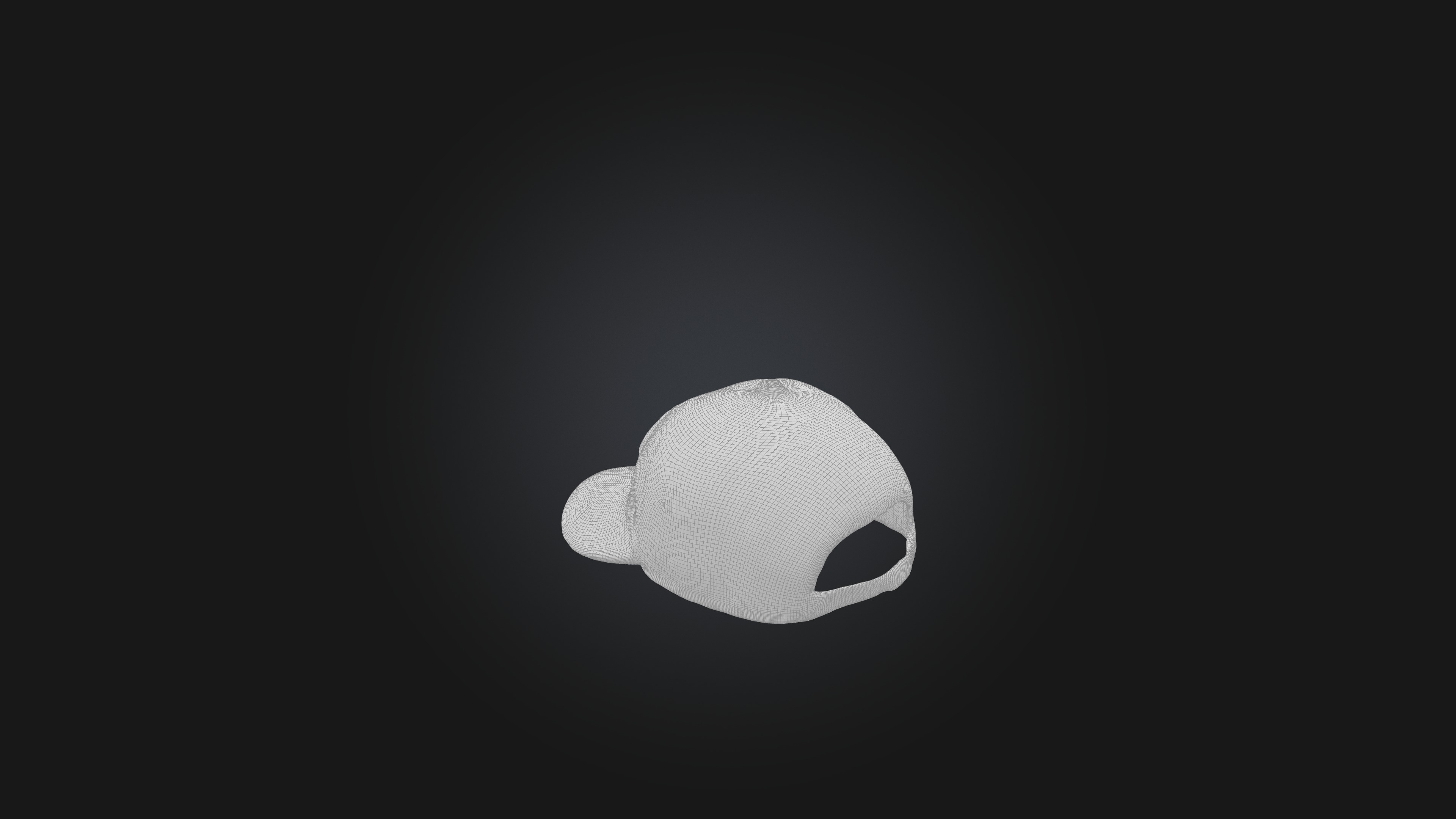 Cap model Low-poly 3D model_1