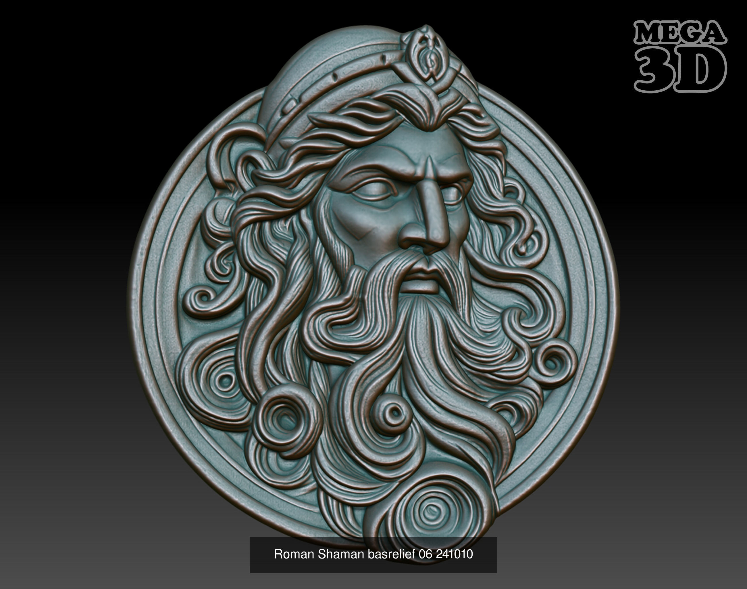 Roman Shaman basrelief Pack 241010 3D Model Collection_4