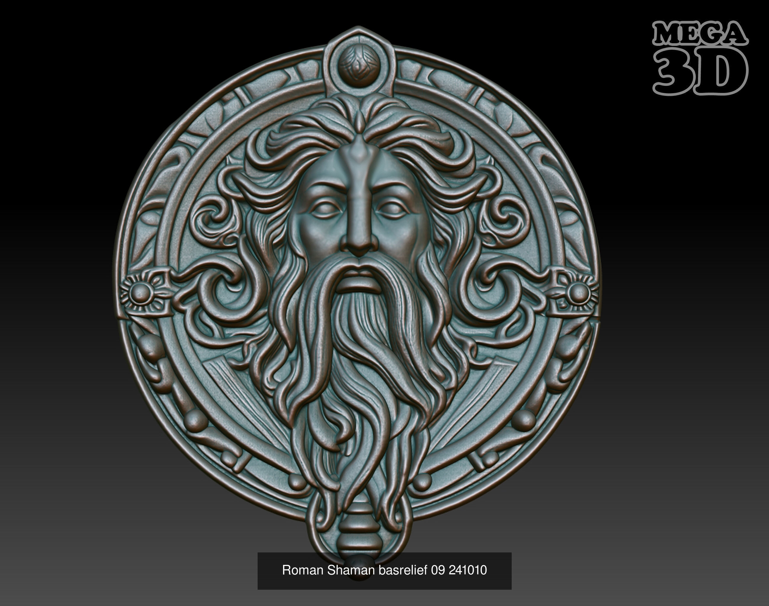 Roman Shaman basrelief Pack 241010 3D Model Collection_1