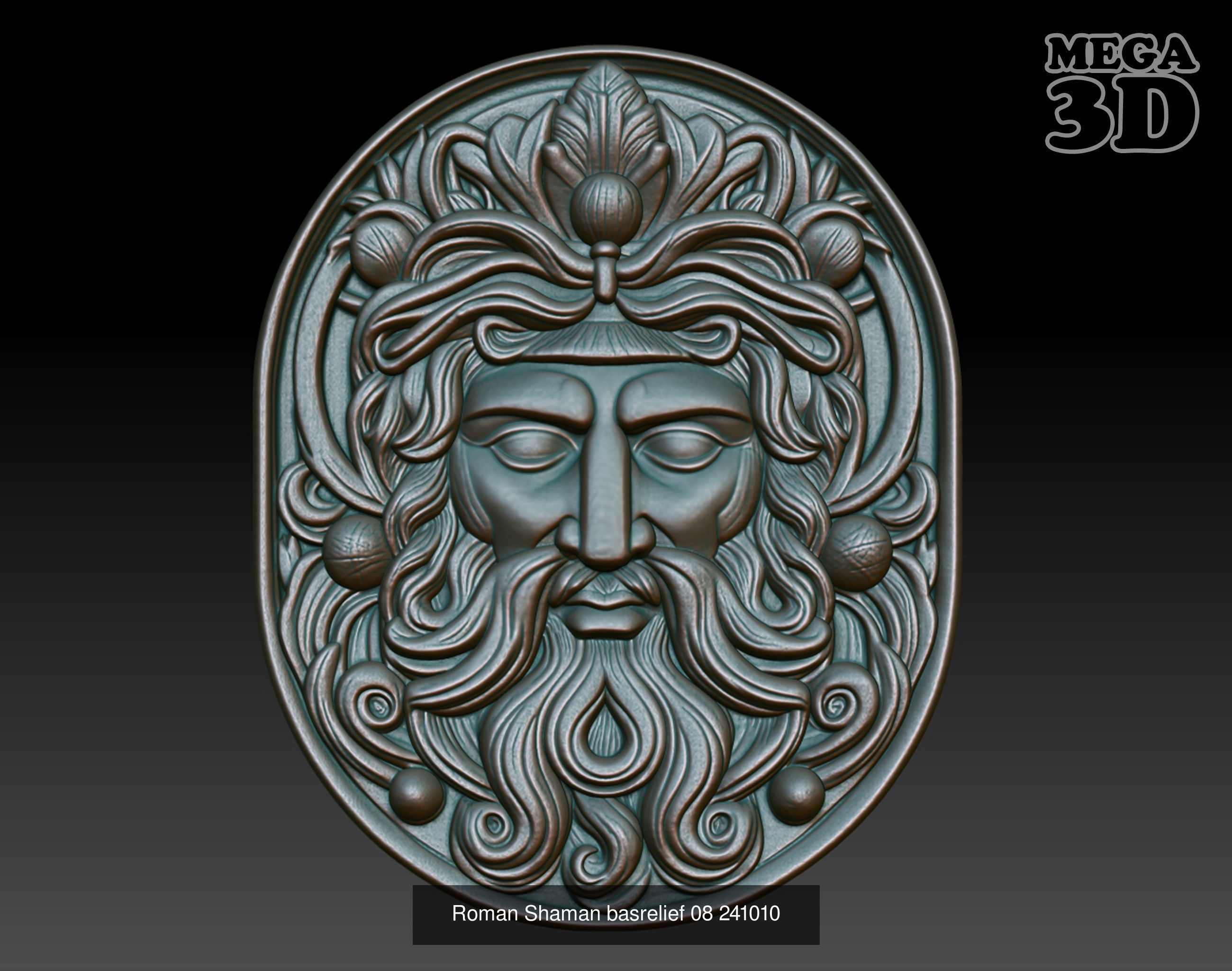 Roman Shaman basrelief Pack 241010 3D Model Collection_2