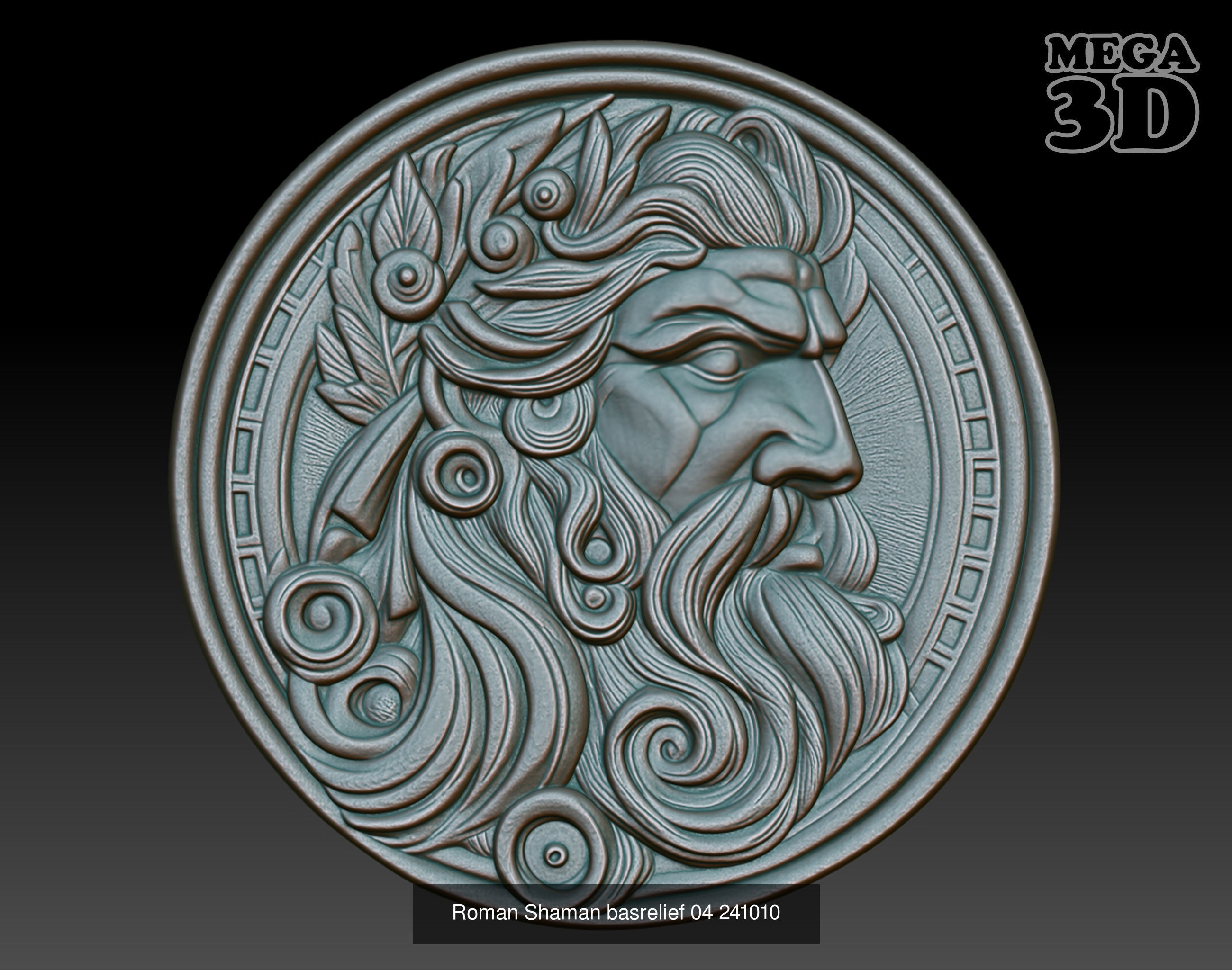 Roman Shaman basrelief Pack 241010 3D Model Collection_6